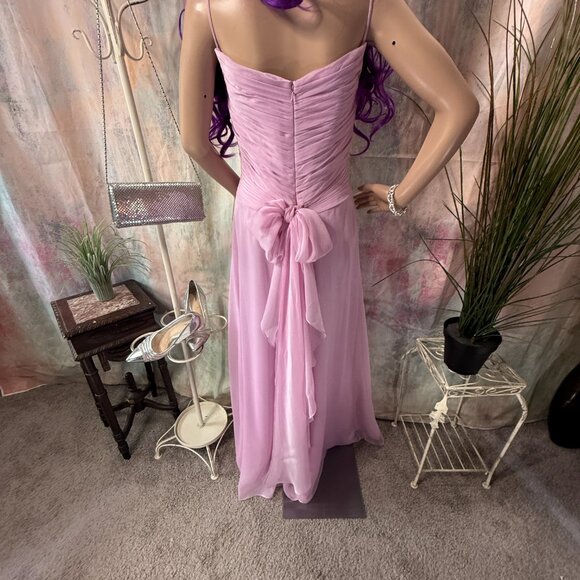 ๐BELSOIE Beautiful Cherry Blossom Chiffon Evening - Prom -Formal Dress w/Train - Picture 3 of 16
